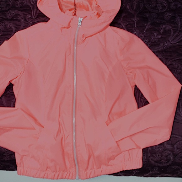 Neon Pink Spring Windbreaker Zip-Up - Picture 1 of 5